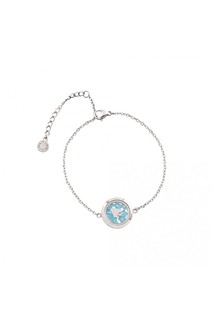 bracelet  Steel Loisir Angel light blue crystals