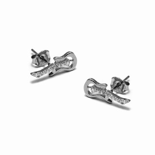 Children's Stud Earrings Silver Guitars Silver 925 With White Zircons 103102589.700