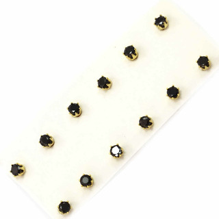 Stud Earrings Single Stone 316L-White Zircon 303100117.001
