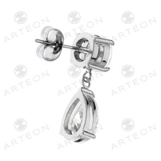 Γυναικεία Σκουλαρίκια Δάκρυ Arteon SS540093-1 Ατσάλι 316L-Λευκά Ζιργκόν 