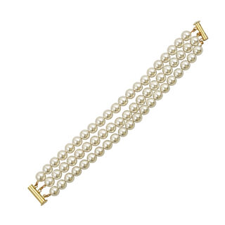 Handmade Cuff Bracelet HARRIET Desperate Design Bronze-Shell Pearls