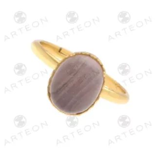 Γυναικείο Δαχτυλίδι Arteon 23855 Ασήμι 925-Επιχρύσωση με Οβάλ Κρύσταλλο