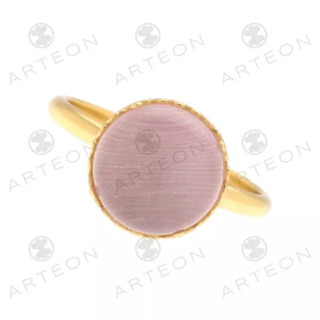 Γυναικείο Δαχτυλίδι Arteon 23856 Ασήμι 925-Επιχρύσωση με Στρογγυλό Κρύσταλλο