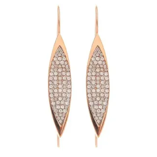 Women's Silver Earrings With Oval Element 50645 Arteon