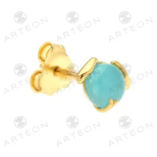 Women's Earrings Dogs Silver 925-Gold Plated 51318 Arteon