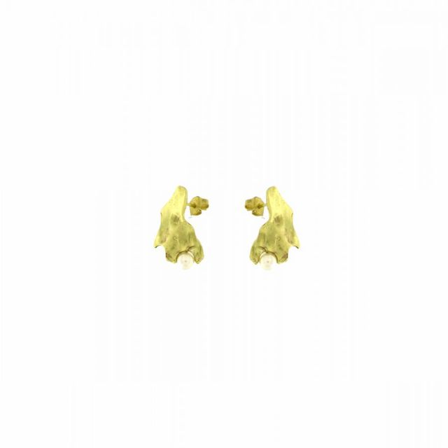 Women's Handmade Earrings Sophistication GS1341 Kalliope Brass