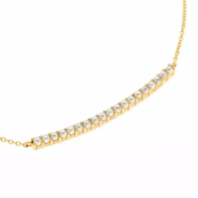 Womens Necklace Arteon 32897 Silver 925 Bar And Small Pearls