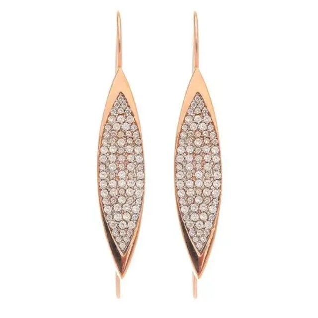 Women's Silver Earrings With Oval Element 50645 Arteon